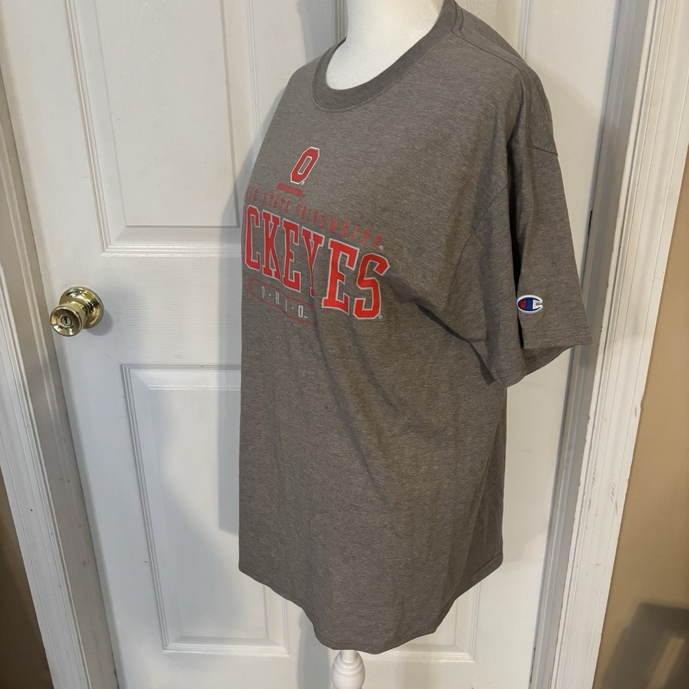 Ohio State Shirt Mens Gray Crew Neck T-shirt Short Sleeves Size Medium - Picture 3 of 6